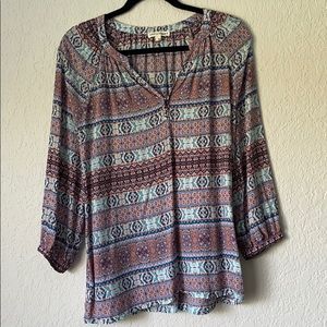 3/4 Sleeve Blouse | Size Medium